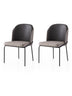Set 2 scaune Dore - 196 V2, Auriu - Negru - Gri, 62x52x75 cm, SKU 974NMB1880, imagine 1