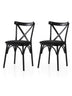 Set 2 scaune Ekol - 290 V2, Negru, 42x40x81 cm, SKU 974NMB1887, imagine 1