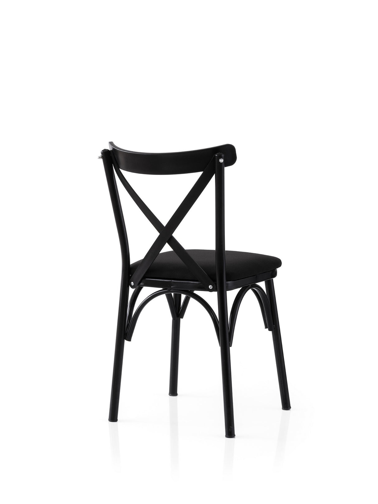 Set 2 scaune Ekol - 290 V2, Negru, 42x40x81 cm