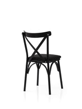 Set 2 scaune Ekol - 290 V2, Negru, 42x40x81 cm