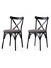 Set 2 scaune Ekol - 291 V2, Negru - Gri, 42x40x81 cm, SKU 974NMB1888, imagine 1