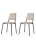 Set 2 scaune Lıma - 4551 V2, Negru - Ecru, 42.5x54x77.5 cm, SKU 974NMB1903, imagine 1