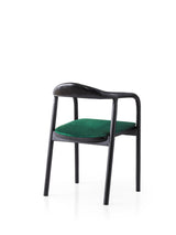 Scaun Palm - 032, Negru - Verde, 52x51x77 cm