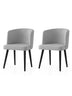 Set 2 scaune Soft - 4101 V2, Negru - Gri, 57x57x81 cm, SKU 974NMB1910, imagine 1