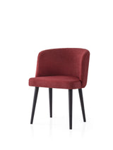 Set 2 scaune Soft - 4109 V2, Negru - Roșu, 57x57x81 cm