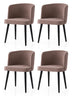 Set 4 scaune Soft - 4111 V4, Negru - Mink, 57x57x81 cm, SKU 974NMB1917, imagine 1