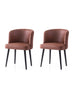 Set 2 scaune Zen - 4208 V2, Negru - Roșu, 57x57x81 cm, SKU 974NMB1928, imagine 1