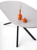 Masă dining Aura - 3013, Gri deschis, 180x90x79 cm