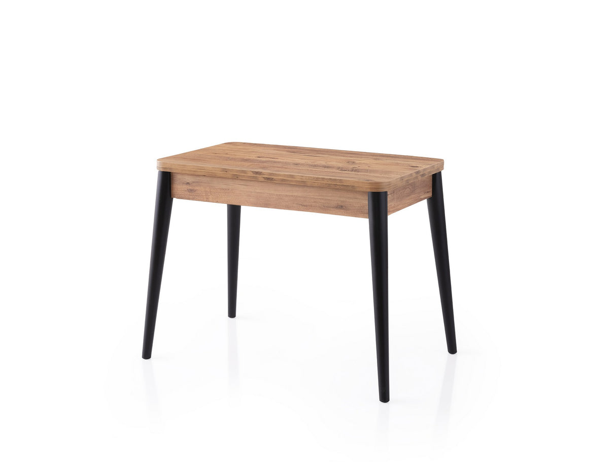 Masă dining extensibilă Dolunay - 1284, Pin atlantic, 100x60x75 cm