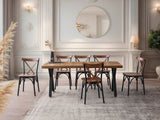 Masă dining Gala - 3022, Nuc, 180x80x79 cm