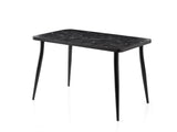 Masă dining Oslo - 3071, Black marble, 120x70x75 cm