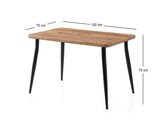 Masă dining Oslo - 3072, Pin atlantic, 120x70x75 cm
