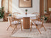 Masă dining Otantik - 3051, Alb - Nuc, 104x104x75 cm, SKU 974NMB2225, imagine 2