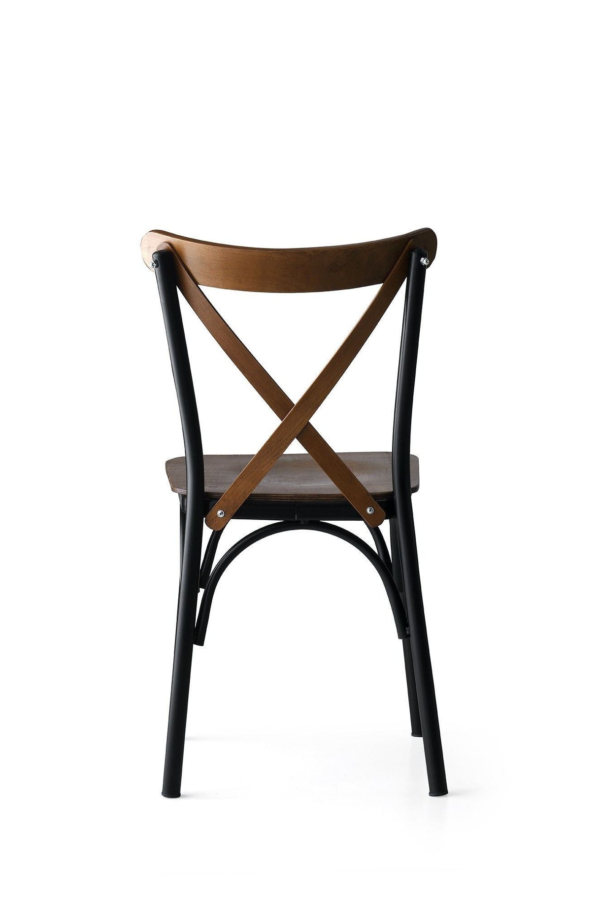 Set 4 scaune Ahşap Ekol - 261 V4, Nuc, 42x41x84 cm
