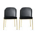 Set 2 scaune Dore - 103 V2, Negru - Auriu, 54x55x86 cm, SKU 974NMB1169, imagine 1