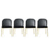 Set 4 scaune Dore - 103 V4, Negru - Auriu, 54x55x86 cm, SKU 974NMB1170, imagine 1