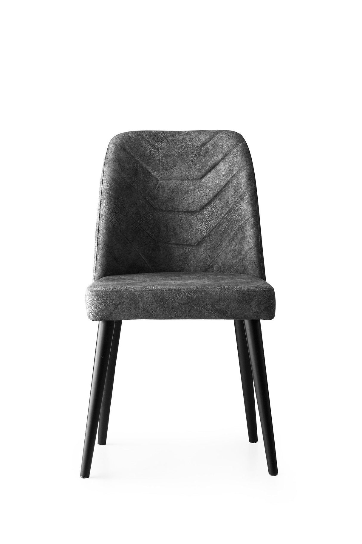 Set 2 scaune Dallas - 527 V2, Antracit, 50x49x90 cm