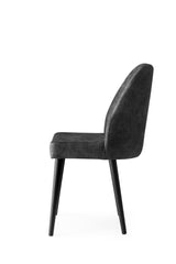 Set 4 scaune Dallas - 527 V4, Antracit, 50x49x90 cm