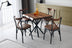 Set 4 scaune Ekol - 1332 V4, Maro, 42x42x84 cm, SKU 974NMB1175, imagine 6