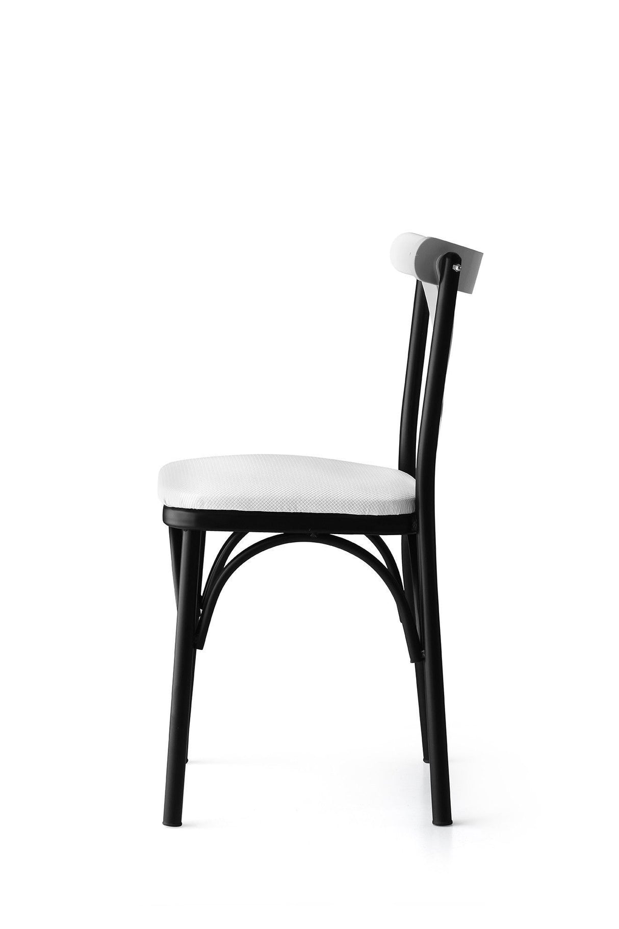 Set 4 scaune Ekol - 1334 V4, Alb, 42x42x84 cm