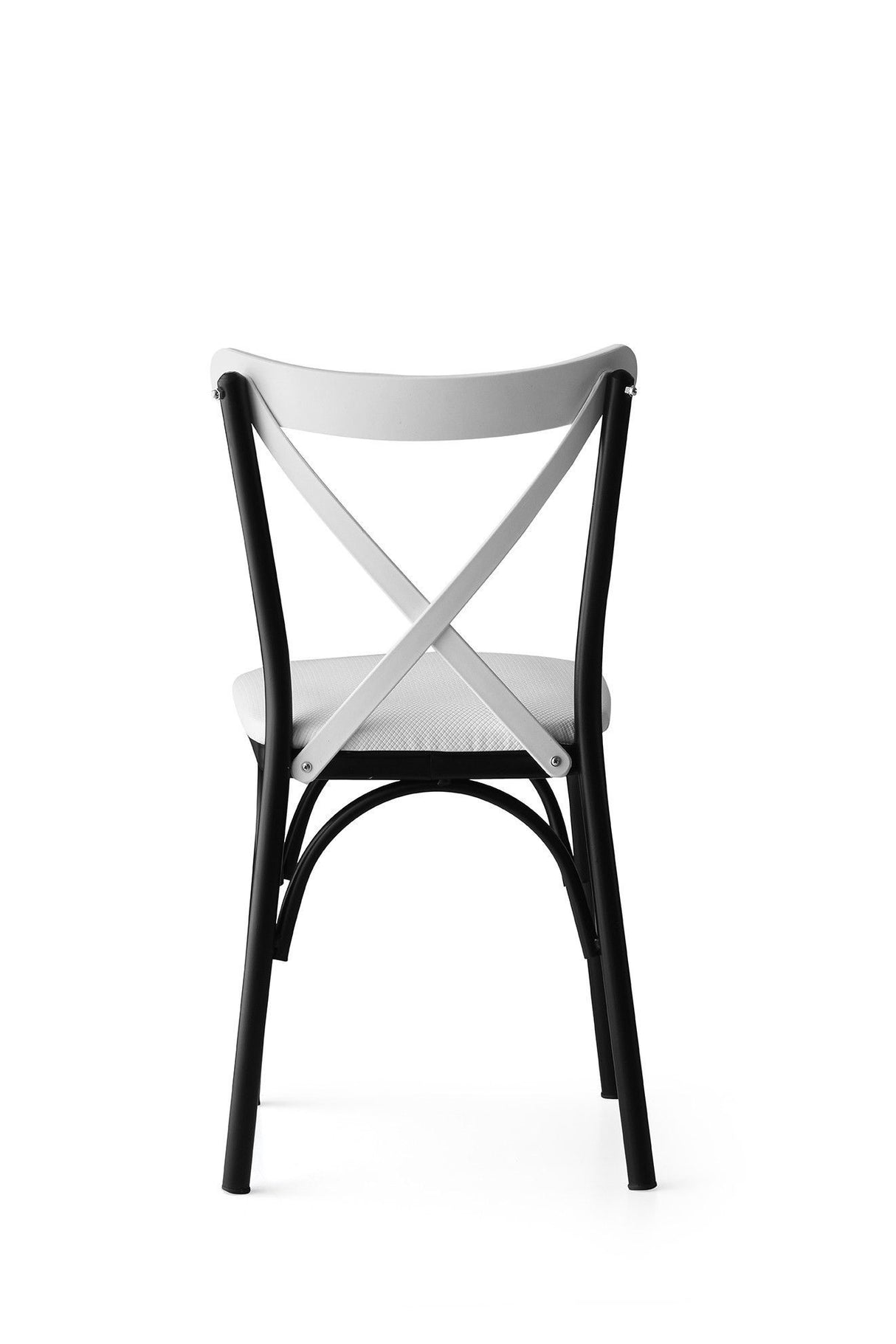 Set 4 scaune Ekol - 1334 V4, Alb, 42x42x84 cm
