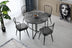 Set 2 scaune Yıldız - 942 V2, Negru, 43x42x82 cm, SKU 974NMB1185, imagine 6