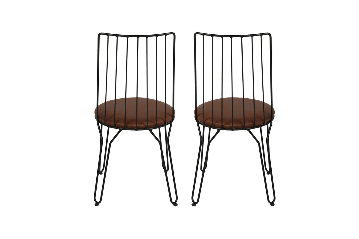 Set 2 scaune Ada 275 V2, Negru, 44x44x84 cm, SKU 974NMB1191, imagine 3