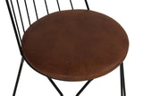 Set 2 scaune Ada 275 V2, Negru, 44x44x84 cm