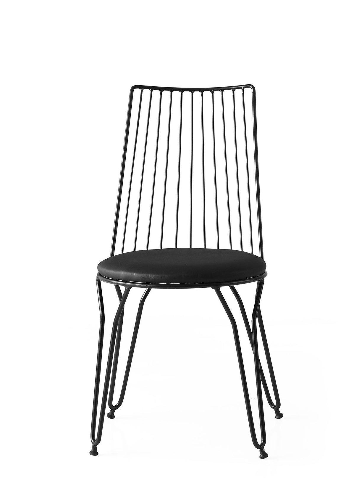Set 2 scaune Ada 276 V2, Negru, 44x44x84 cm