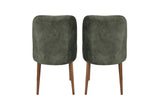 Set 2 scaune Dallas 558 V2, Nuc - Dark green, 50x49x90 cm