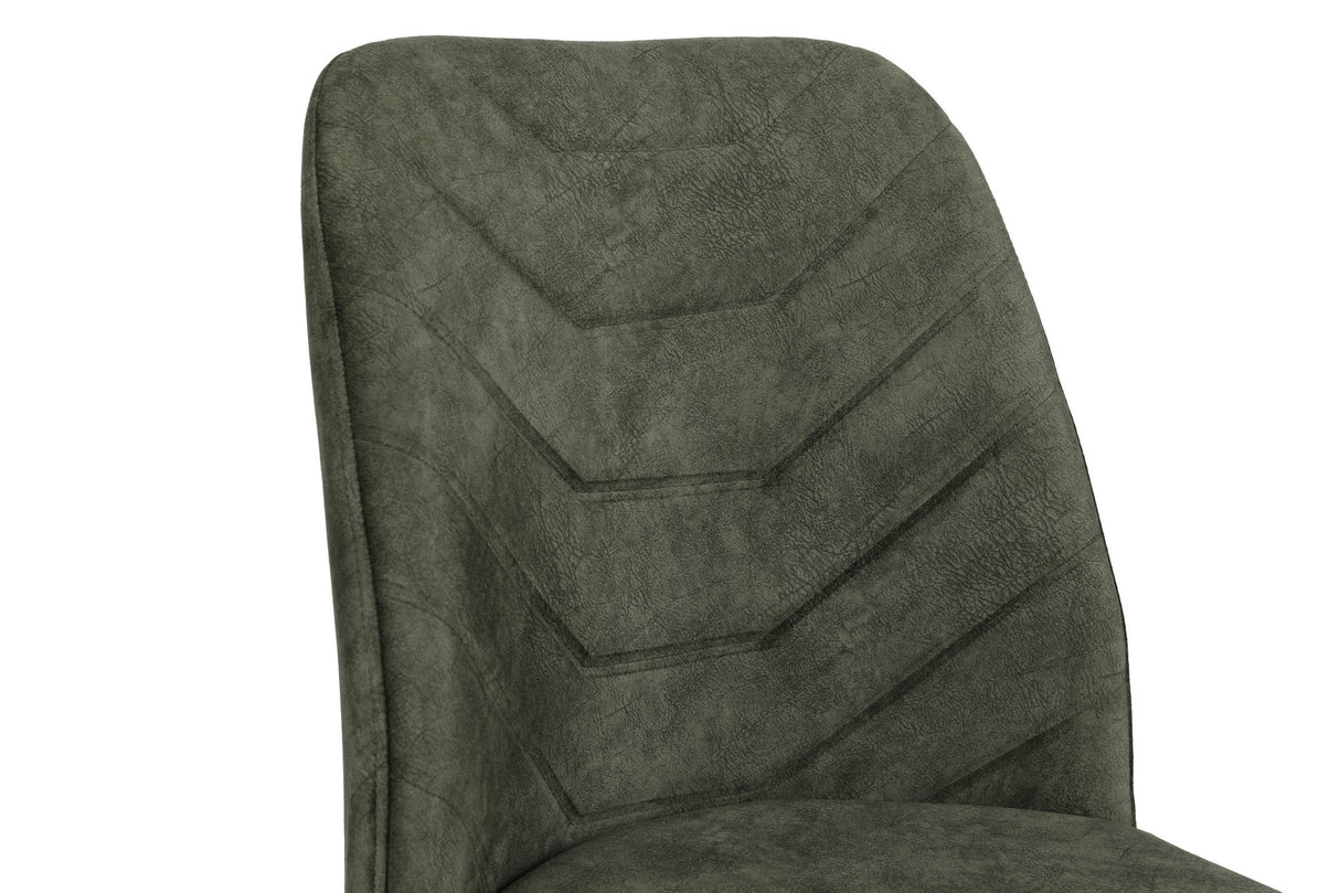 Set 2 scaune Dallas 558 V2, Nuc - Dark green, 50x49x90 cm