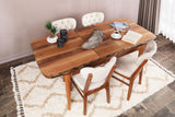 Set 2 scaune Elma 760 V2, Nuc - Bej, 42x44x86 cm