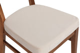 Set 2 scaune Elma 760 V2, Nuc - Bej, 42x44x86 cm