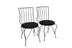 Set 2 scaune Lale 172, Negru, 44x44x84 cm, SKU 974NMB1201, imagine 1