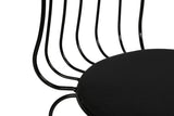 Set 2 scaune Lale 172, Negru, 44x44x84 cm