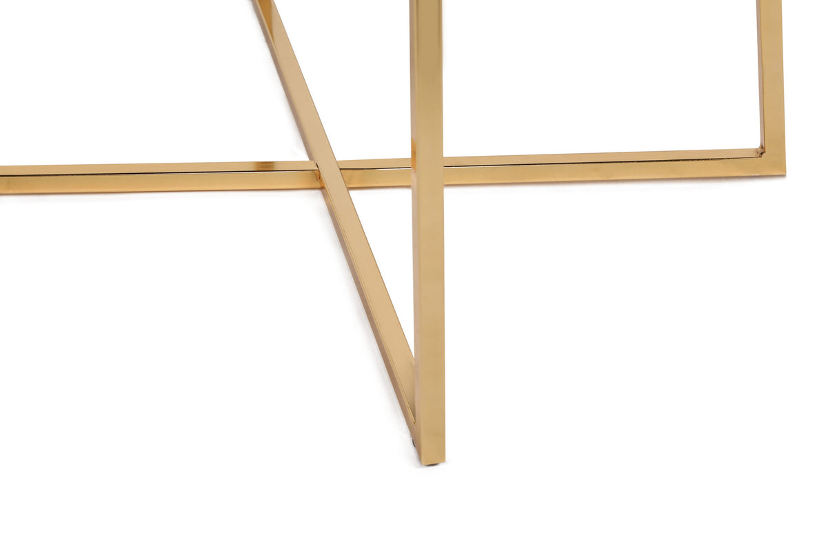 Set 2 scaune Madrid 911 V2, Auriu - Negru, 50x49x90 cm