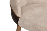 Set 2 scaune Nova 071 V2, Crem - Nuc, 50x49x90 cm