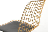 Set 2 scaune Tivoli 273 V2, Auriu, 46x43x81 cm