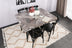 Set 4 scaune Ekol 1331 V4, Negru, 42x40x81 cm, SKU 974NMB1215, imagine 2