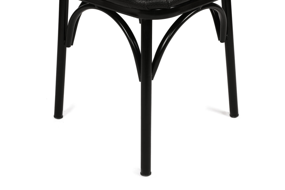 Set 4 scaune Ekol 1331 V4, Negru, 42x40x81 cm, SKU 974NMB1215, imagine 9