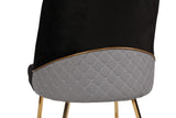 Set 4 scaune Madrid 911 V4, Auriu - Negru, 50x49x90 cm