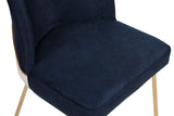 Set 4 scaune Madrid 908 V4, Auriu - Albastru închis, 50x49x90 cm