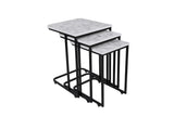 MASUTA DE CAFEA Ce Metal Zigo Table, Nuc, 46x49x41 cm - Alb negru, SKU 974NMB1234