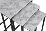 MASUTA DE CAFEA Ce Metal Zigo Table, Nuc, 46x49x41 cm - Alb negru, SKU 974NMB1234