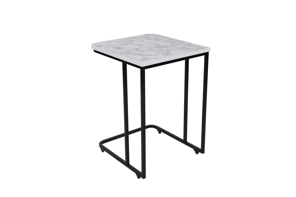 MASUTA DE CAFEA Ce Metal Zigo Table, Nuc, 46x49x41 cm - Alb negru, SKU 974NMB1234