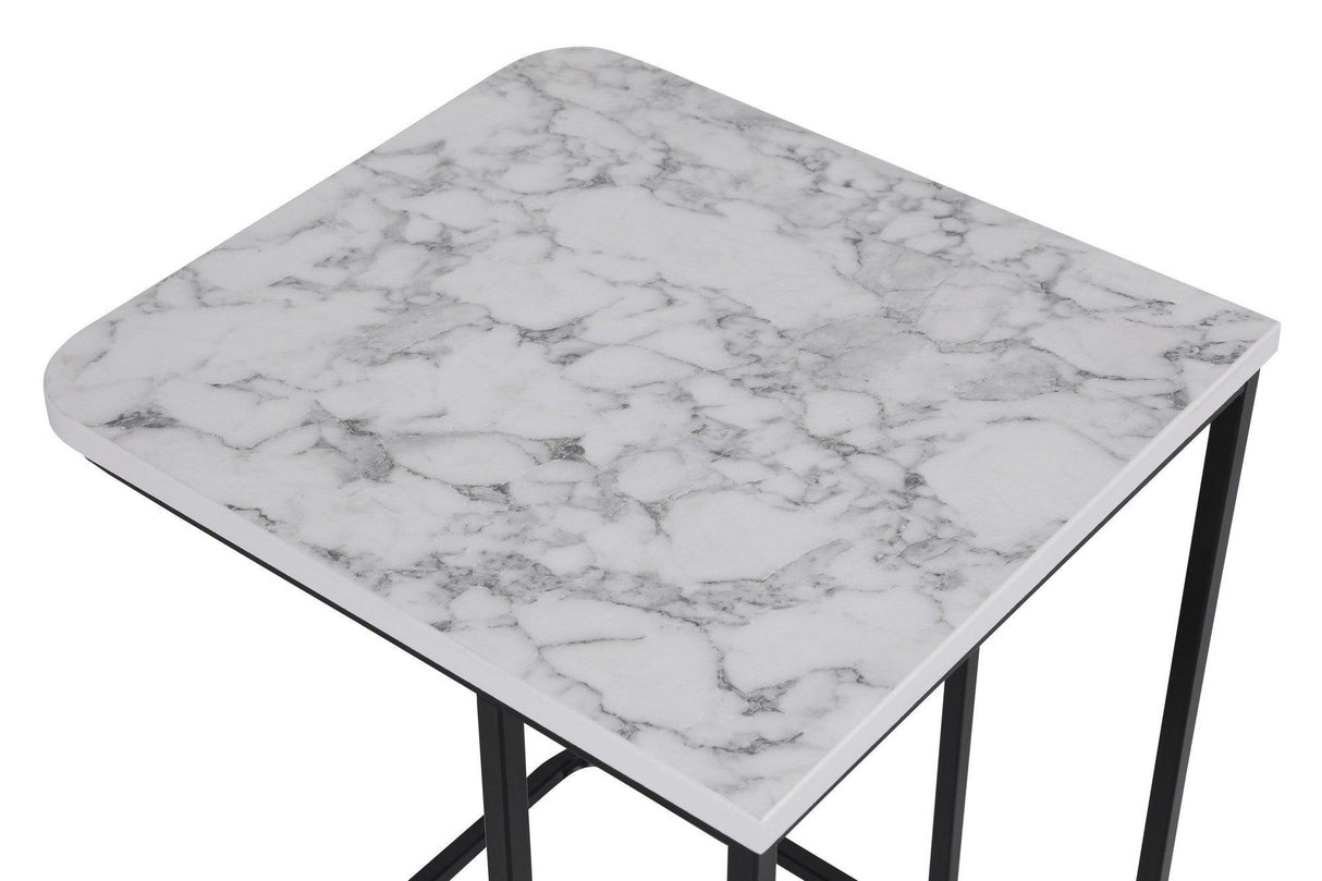 MASUTA DE CAFEA Ce Metal Zigo Table, Nuc, 46x49x41 cm - Alb negru, SKU 974NMB1234