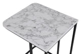 MASUTA DE CAFEA Ce Metal Zigo Table, Nuc, 46x49x41 cm - Alb negru, SKU 974NMB1234