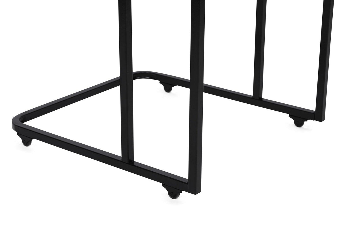MASUTA DE CAFEA Ce Metal Zigo Table, Nuc, 46x49x41 cm - Alb negru, SKU 974NMB1234