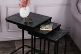 MASUTA DE CAFEA Ce Metal Zigo Table, Nuc, 46x49x41 cm - Maro Negru, SKU 974NMB1234