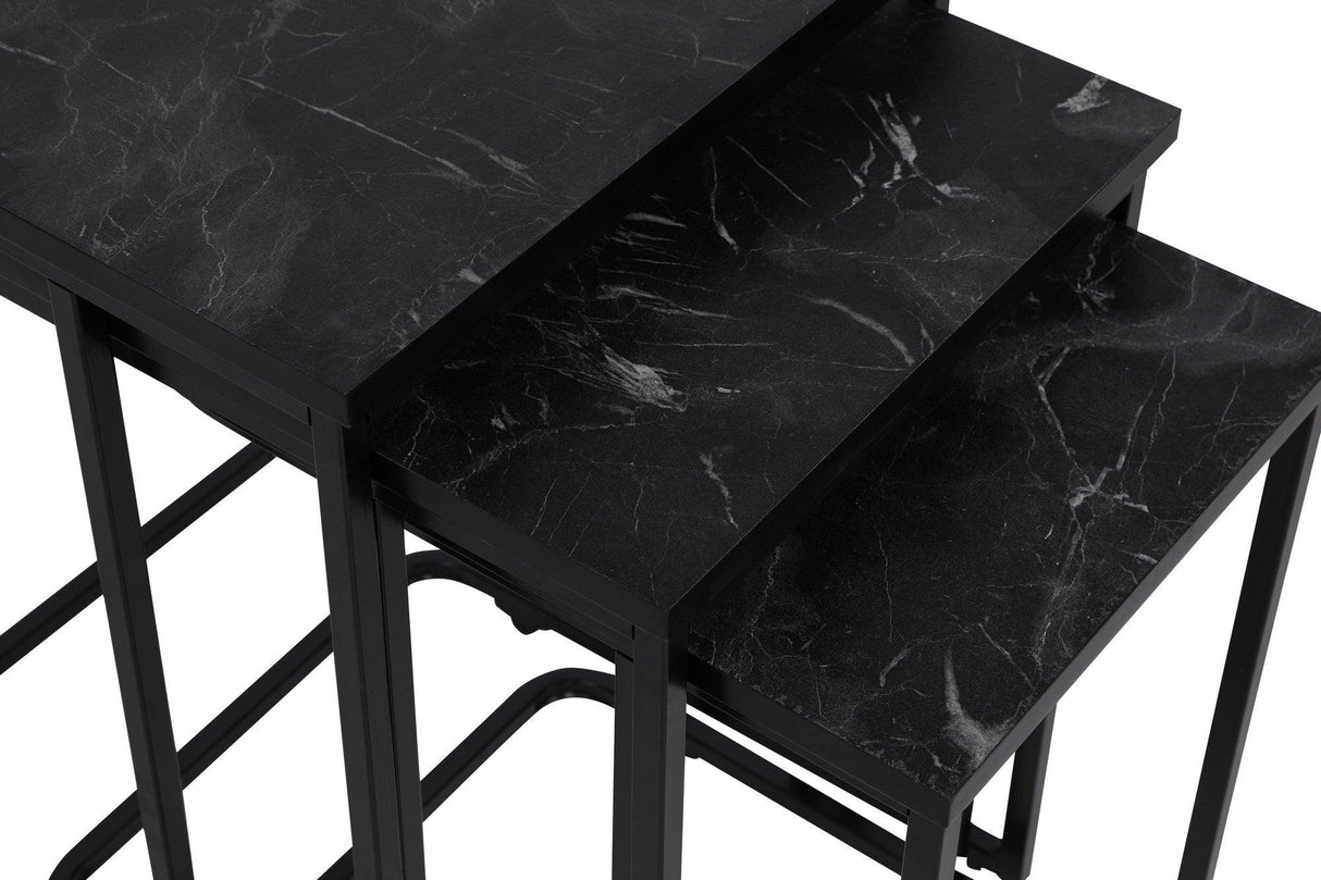 MASUTA DE CAFEA Ce Metal Zigo Table, Nuc, 46x49x41 cm - Maro Negru, SKU 974NMB1234
